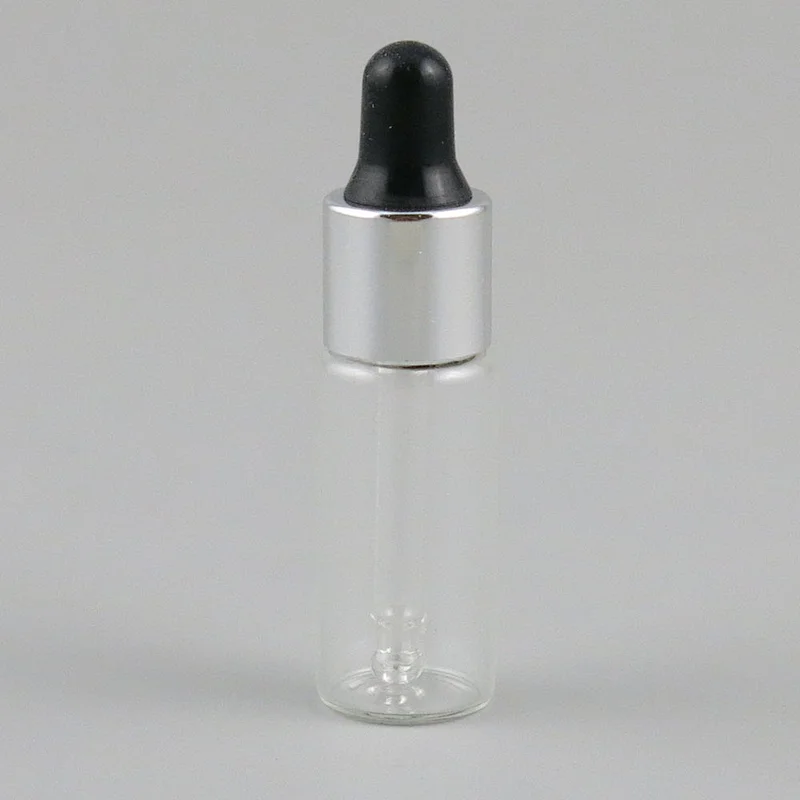 5ml Mini portableclear glass vials dropper bottle for essential oil packaging