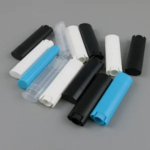 4g clear white blue black cosmetic sunscreen cream soft plastic Cheap price oval large diameter plastic oval cosmetic lip balm tubes