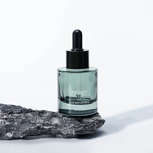 Cosmetic Skin 30ml 40ml 50ml 100ml 120ml Care Essential Oil Serum For Sensitive Skin Green Clear Glass Dropper Bottle