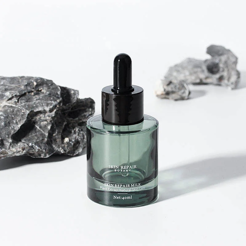 Cosmetic Skin 30ml 40ml 50ml 100ml 120ml Care Essential Oil Serum For Sensitive Skin Green Clear Glass Dropper Bottle