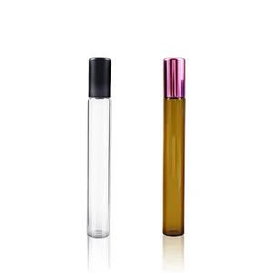 Free Sample Perfume Roller Bottle Essential Oil Roll On Bottle In Stock Empty 8ml 12ml 10ml Clear Glass Bottle