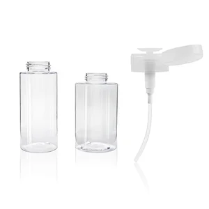Clear Liquid Press Pump Dispenser Bottle 120mL 150mL 200mL Cosmetic Toner Bottle Makeup Nail Polish Remover Bottle