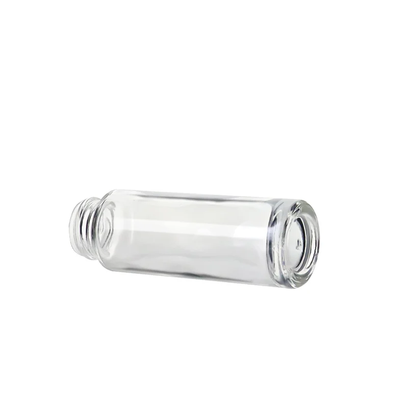 In Stock 15ml Clear Cylinder Thick High Quality Dropper Essential Oil Bottle For Essential Oil In Stock Serum Glass Bottle