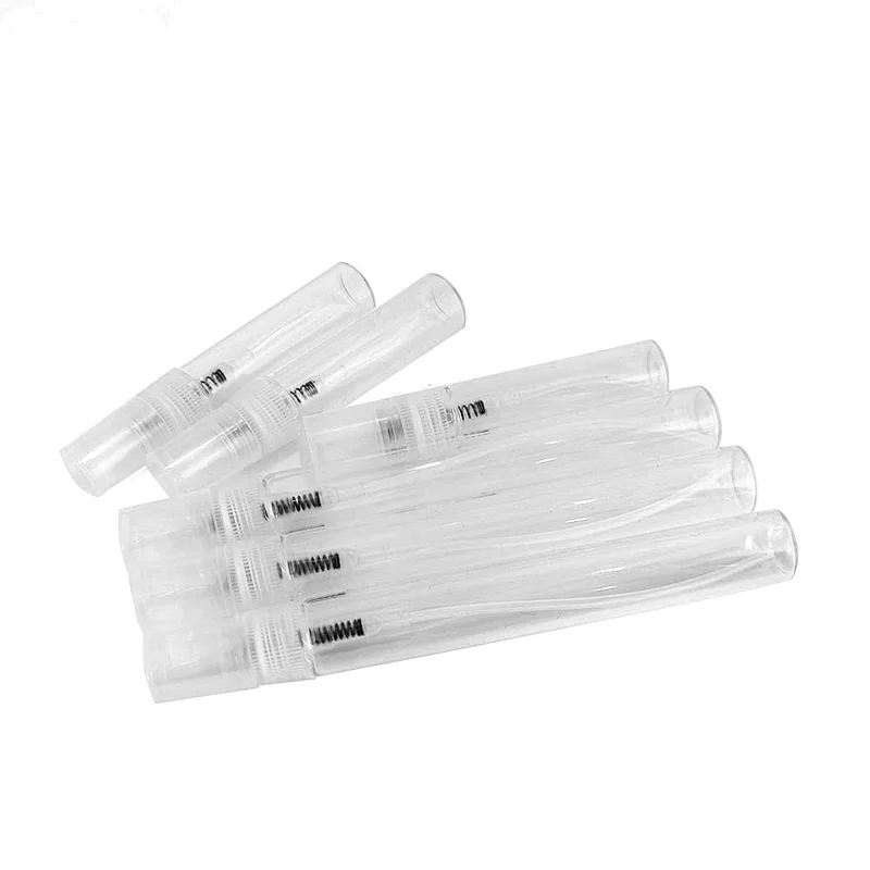 Wholesale 5ml 10ml Cosmetic Glass Bottle Vials With Plastic Pump Sprayer Cap For Perfume Liquid