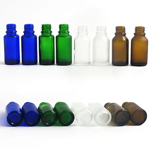 Manufacture Frosted Amber Clear Green Blue 15mL Glass Essential Oil Bottle Personal Care Syrup Liquor Glass Bottle