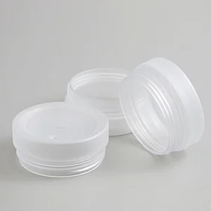 Hot Sale 50g Bottom Plastic White Black Cover PP Frosted Cosmetics Cream Mask Empty Jar Packaging