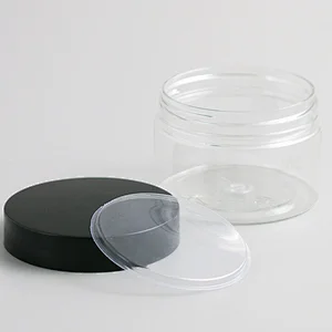High Quality Cheap Cosmetic Packaging Home Use 120g PET Cosmetic Cream Plastic Clear Jar With Screw Seal Lid