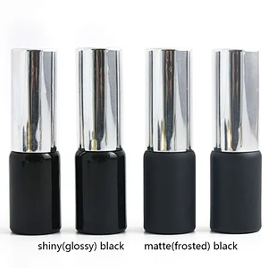 Wholesale Luxury Matte Black 10mL Perfume Pressure Atomizer Paint Cosmetic Spray Bottle With Golden Black Silver Cap