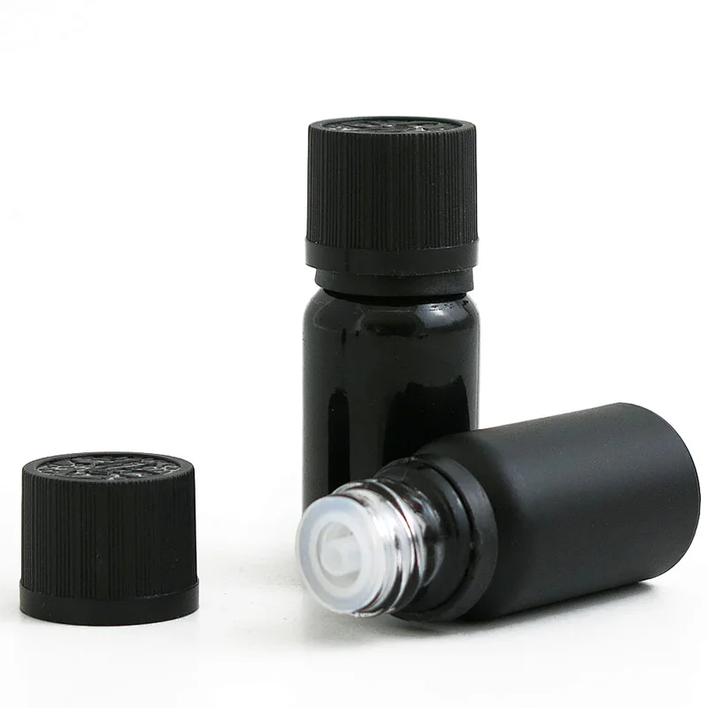 Wholesale Aromatherapy Tincture Essential Oil Glass Bottle 10mL Plastic Screw Cap With Child Resistant Screw Caps