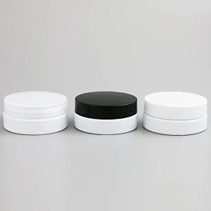 Hot Sale Simple Design 50g PP Plastic Cosmetic Jar Hair Gel Skin Care Cream Jar With Wide Mouth