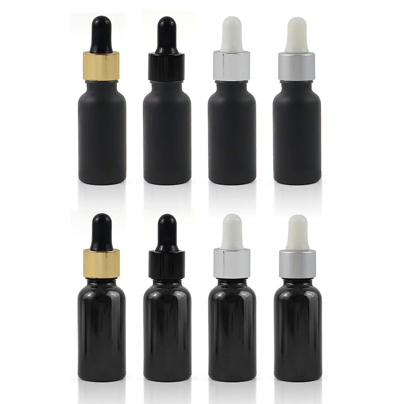 Hot Sale 20mL Perfume Essential Oil Serum Glass Cosmetic Packaging Dropper Glass Bottle With Aluminum Lid