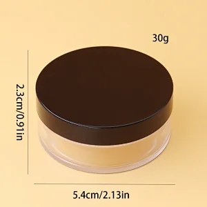 Logo Custom Cosmetics Can 30G Skin Cream Plastic Manufacturer Minimalist Transparent Powder Puff Box Sells "WeTrust"