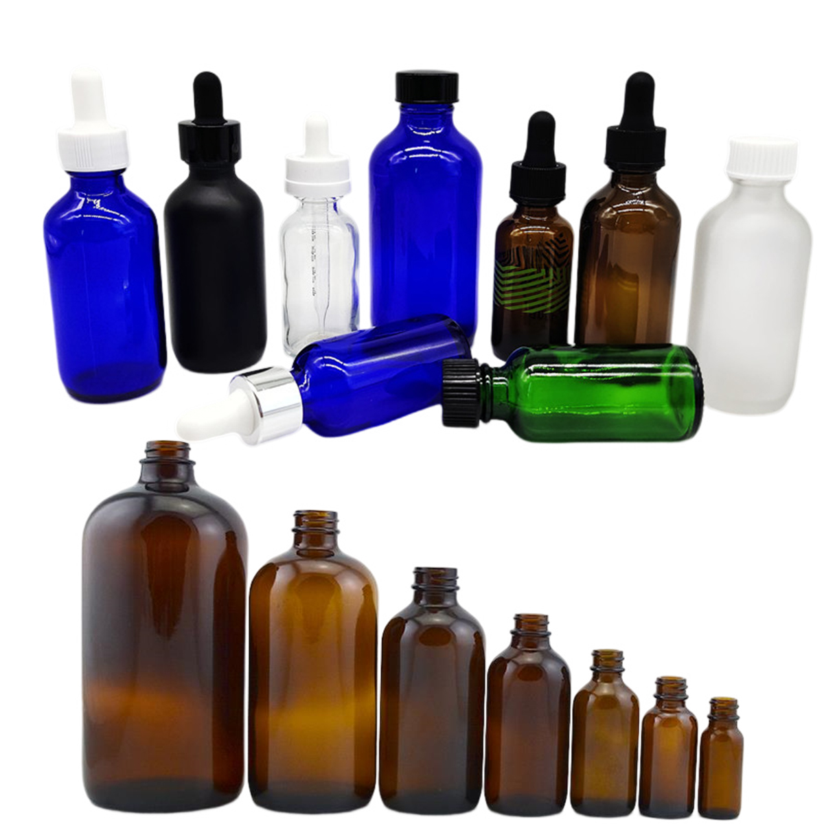Boston Round Glass Bottles