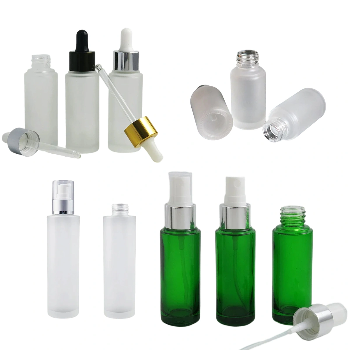 Cylindrical Glass Bottles