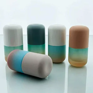 New Style Empty 30ML Lotion Bullet Eye Cream Essence Separate Press Pump Head Glass Bottles Set For Hot Sale"WeTrust"