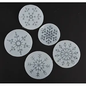 3D Snowflakes Clear Silicone Mold Snowflake Mold, Christmas Decoden, Resin Cabochon Mold, Winter Embellishments