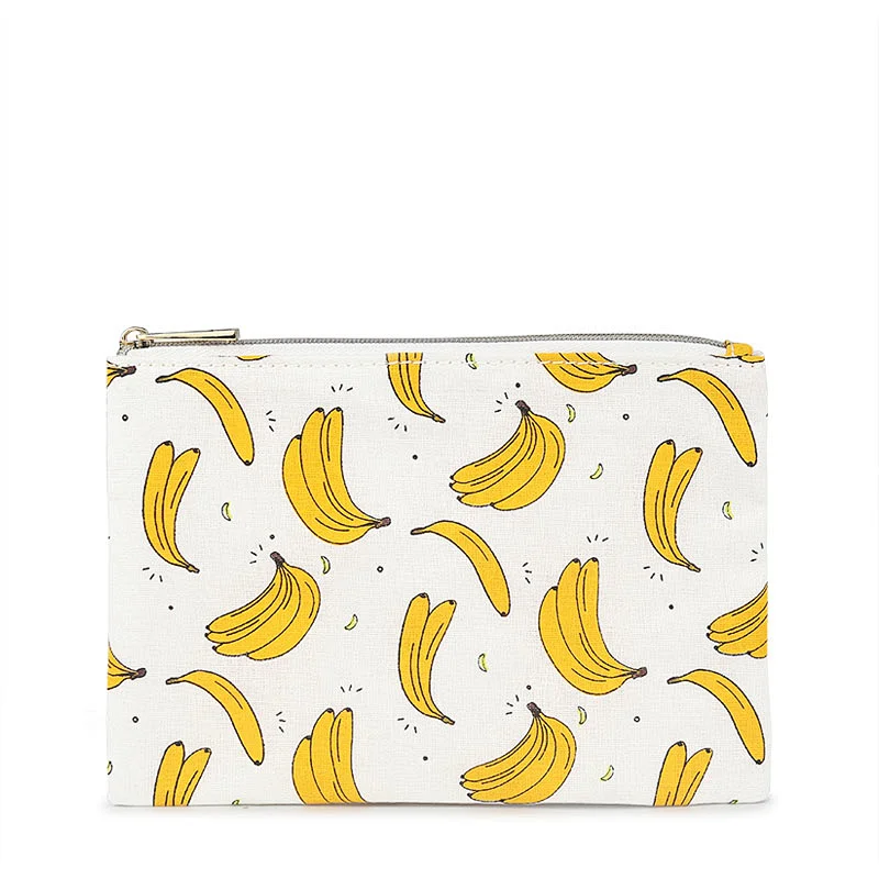 Flat Pouch Cosmetic Bag Banana Fiber - CNC047