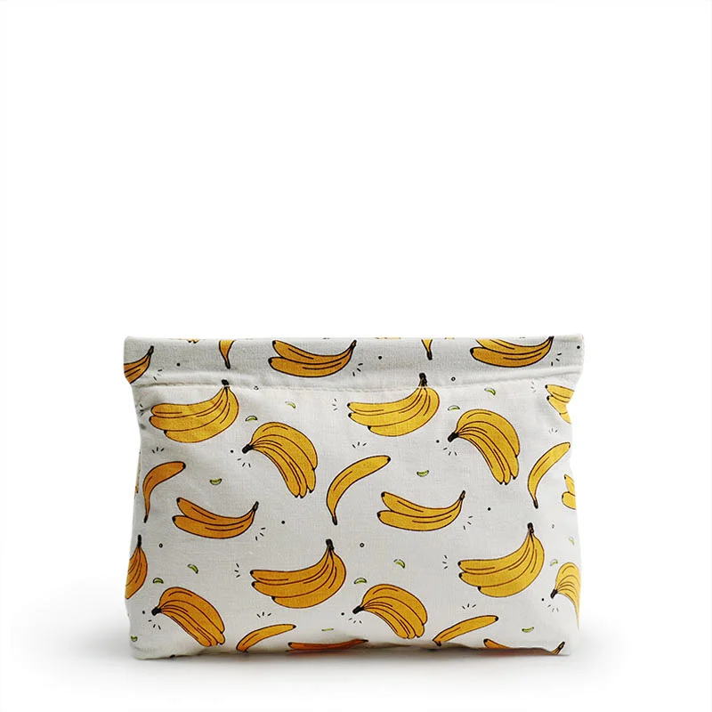 Spring Pouch Cosmetic Bag Banana Fiber - CNC049
