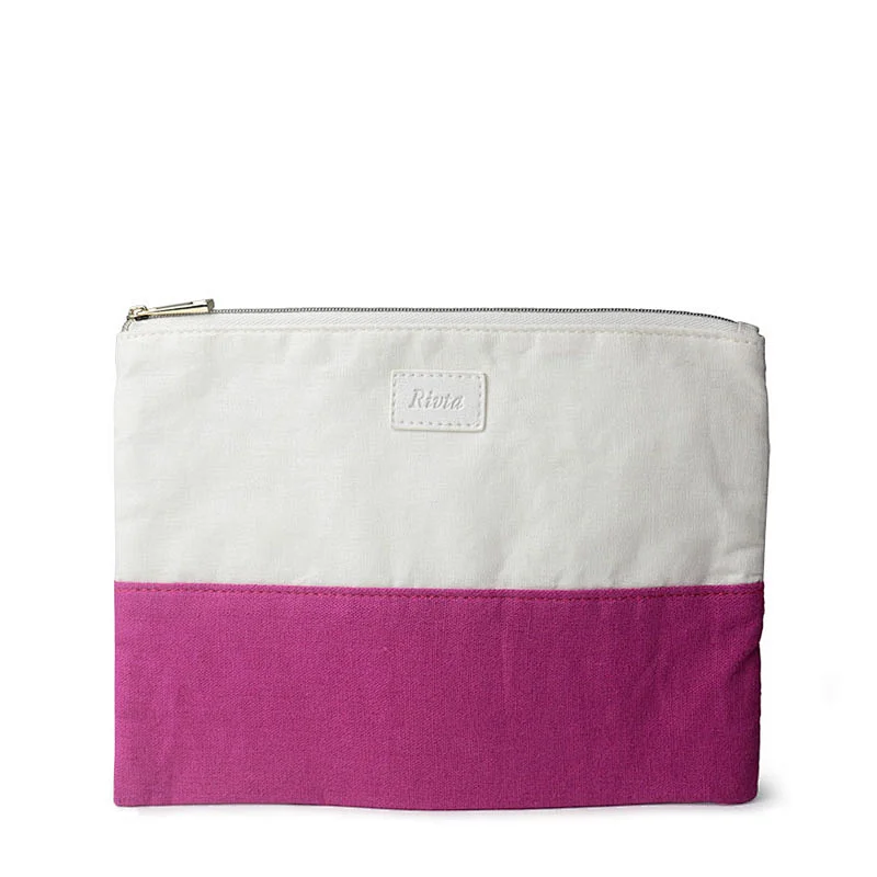 Flat Pouch Cosmetic Bag Banana Fiber - CNC037