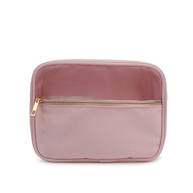 Essential Pouch Cosmetic Bag Bamboo Fiber Nylon Mesh - CBT051