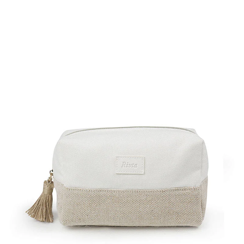 Small Pouch Cosmetic Bag Bamboo Fiber Jute - CBB044