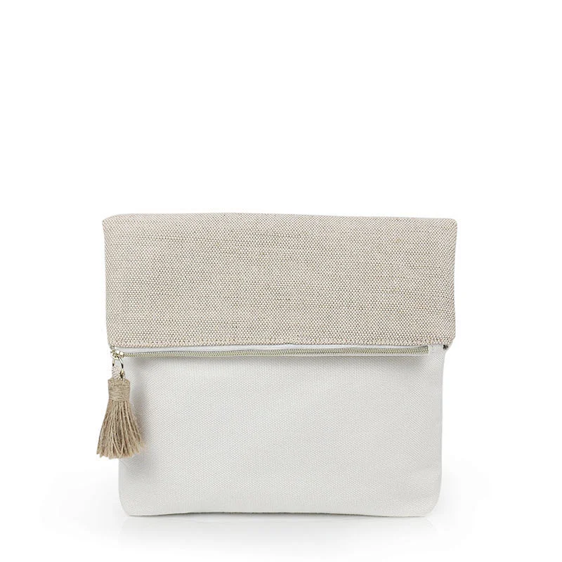 Clutch Cosmetic Bag Bamboo Fiber Jute - CBB039