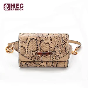 Fashion Snake Pattern Waist Bag Cross body