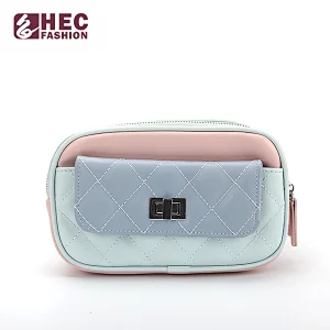 Fashion Women colorful Waist Zipper Bag