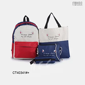 Oversized school bags, tote bags, lightweight pencil bags, casual satchels