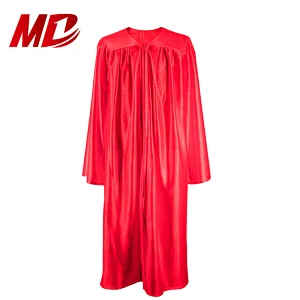 Wholesale High Quality shiny various color Graduation Gown