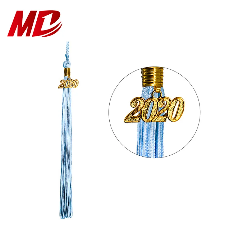 Wholesale Kindergarten Shiny Sky Blue Graduation Gown