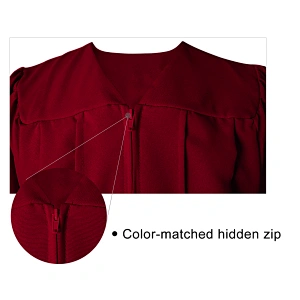Red Graduation Gown For High School