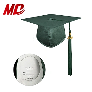 Shiny Bachelor's Emerald Green Graduation Gowns with Cap and Tassel graduation clothes