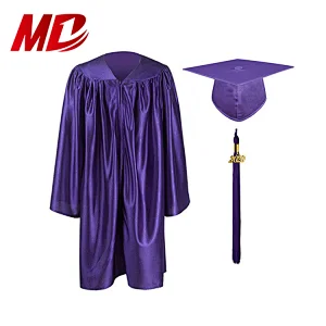 Kindergarten school uniforms Shiny Gown and Cap