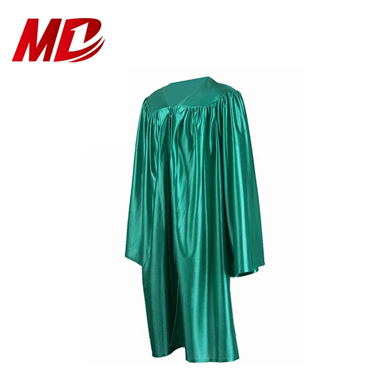 Shiny Green Graduation Gowns set For children