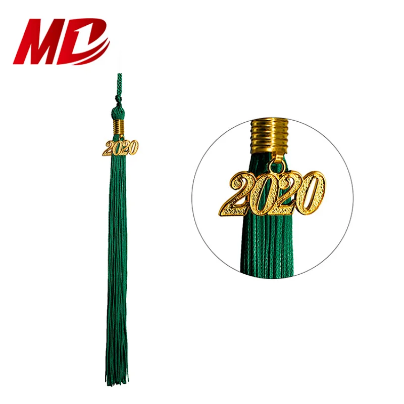 Shiny Forest Green Graduation Attire For Kindergarten