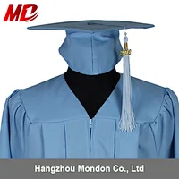 Wholesale Matte Sky Blue Academic Cap for High School