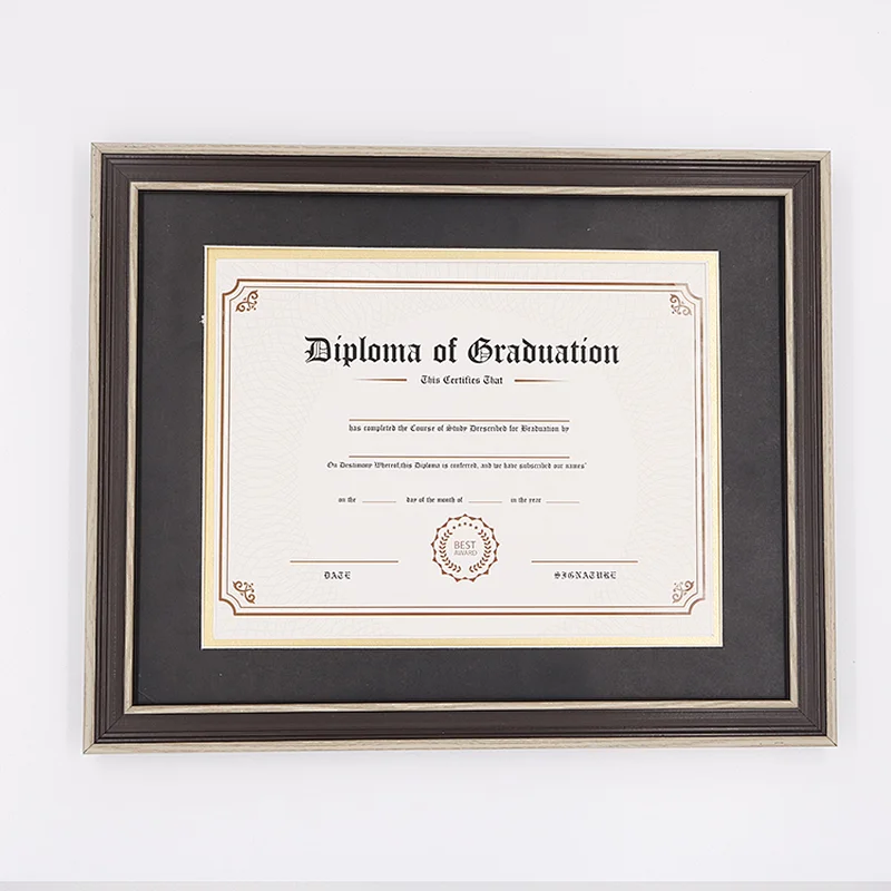 11x14 Certificate Frame Diploma Documents Frames, double matted picture frames, with mat for A4 picture
