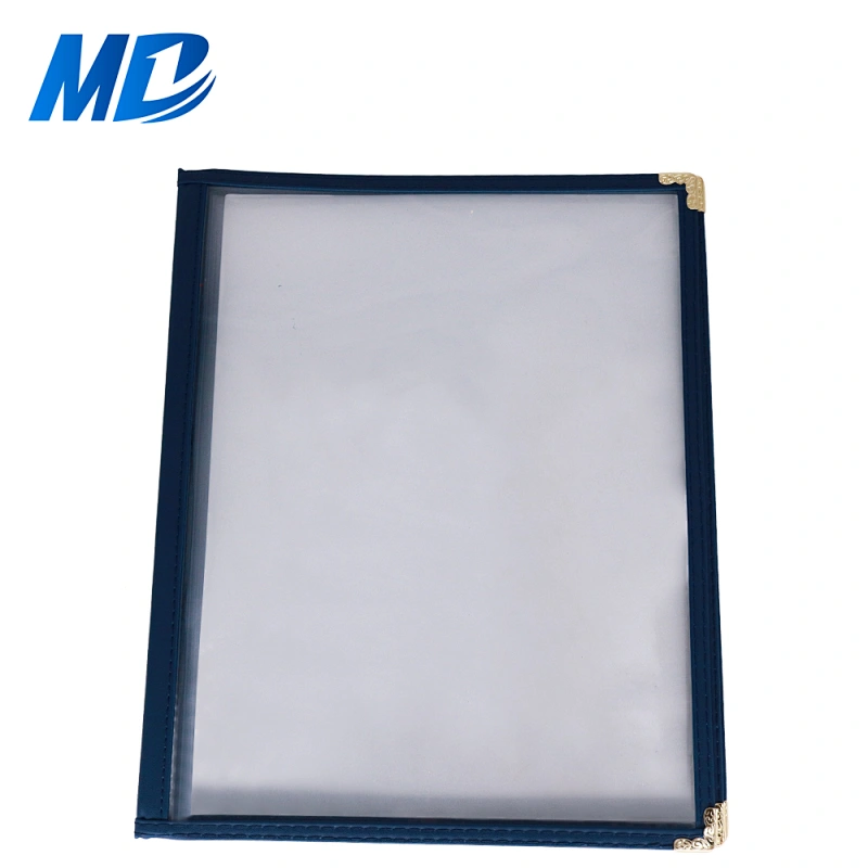Leather Vinyl Menu Covers a4,6 View Book, Holds 11