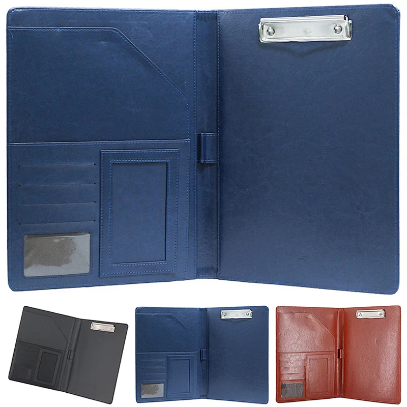Luxury Multifunction Business Leather Document File Leather Folder