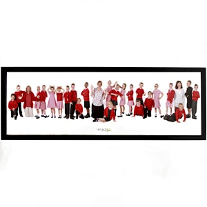 Bulk 8x24  unbreakable Plastic Black Graduation Photo Panoramic Picture Frames