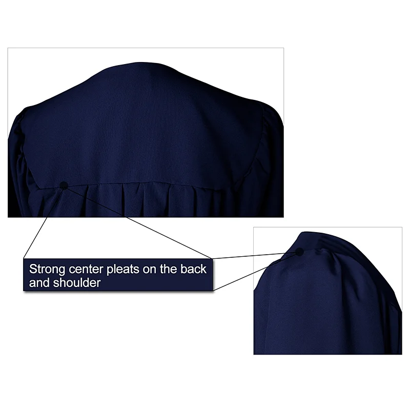 Customized Matte High School graduation caps gown