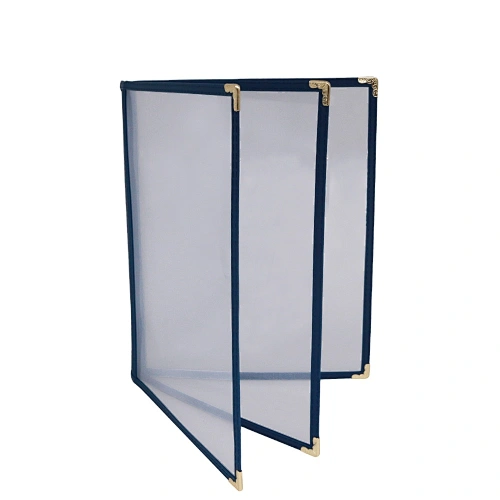 Leather Vinyl Menu Covers a4,6 View Book, Holds 11