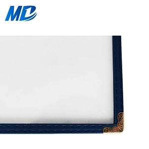 Leather Vinyl Menu Covers a4,6 View Book, Holds 11