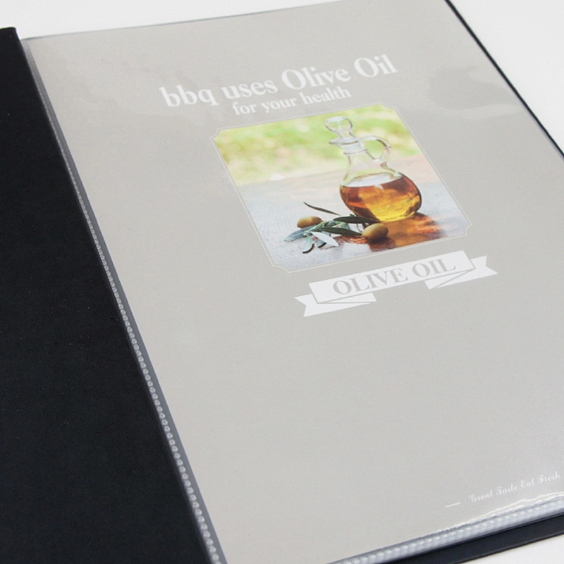 Customized Size Restaurant Leather Menu Holder / Personalized Menu Covers Leather / Restaurant