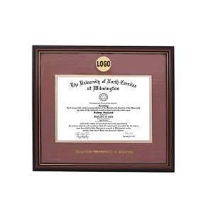 Amazon Hot sale Graduation Certificate Frame Diploma Awards Medal Holders Frames with School Name