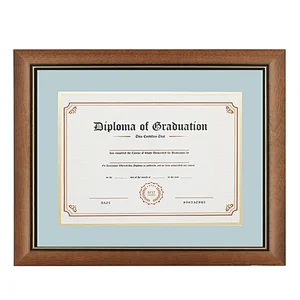 Home Stylish Wood Photo Picture Frame Box Certificate Document Diploma Frame