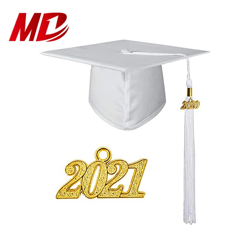 Hot seller White Matte graduation gowns adult