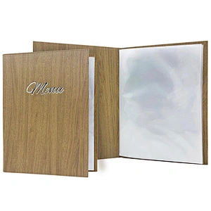 Customized Size Restaurant Leather Menu Holder / Personalized Menu Covers Leather / Restaurant