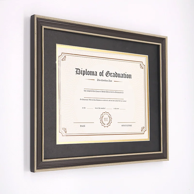 11x14 Certificate Frame Diploma Documents Frames, double matted picture frames, with mat for A4 picture